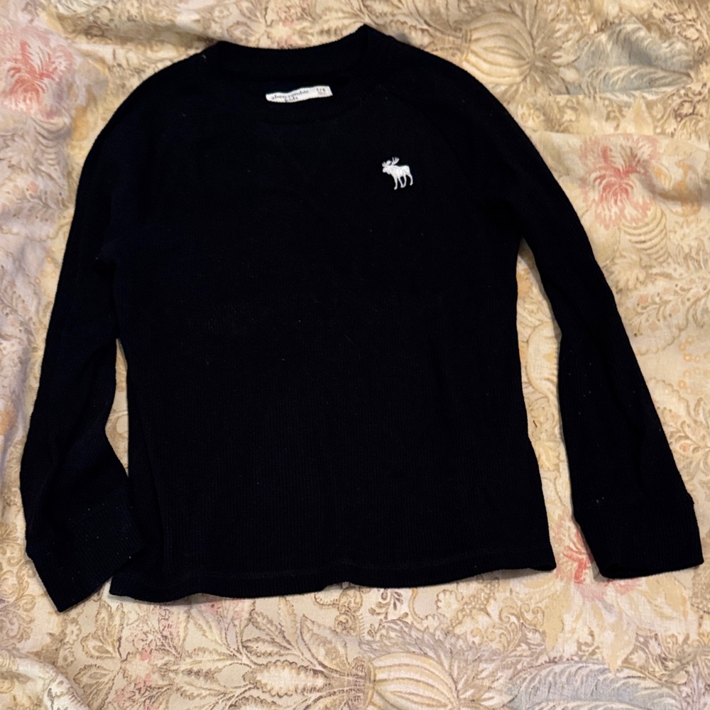 Abercrombie Kids Black Crew Neck Top